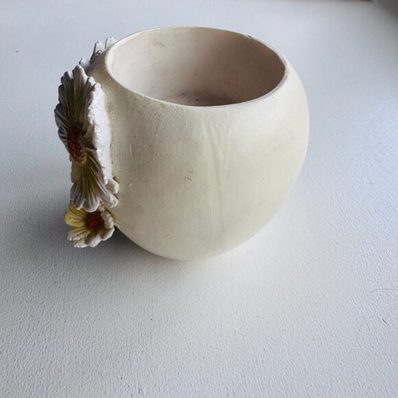 White, Orange, Yellow and Green Flower Tea Light Votive - Picture 5 of 6